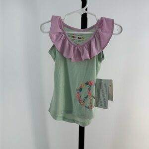 Dot Dot Smile peace sign tank top size 12-24 months New with tags